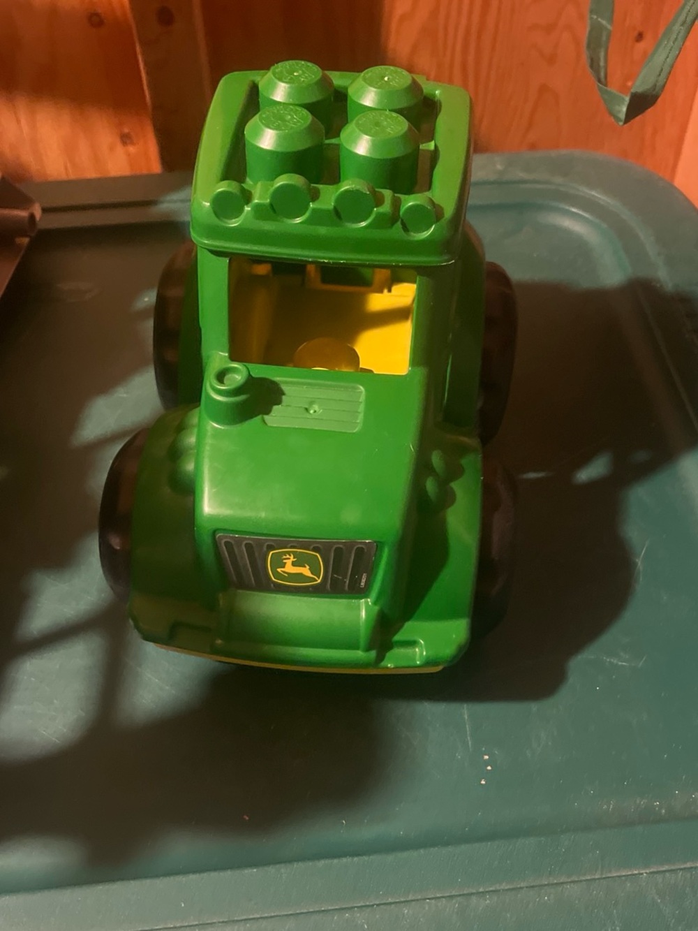 Mega John Deere green tractor toy